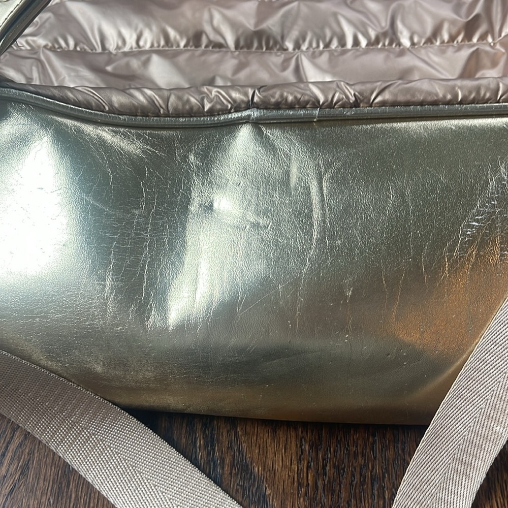Puffer Backpack- Silver/Rose Gold Back pack. Bari Lynn brand - Picture 5 of 16